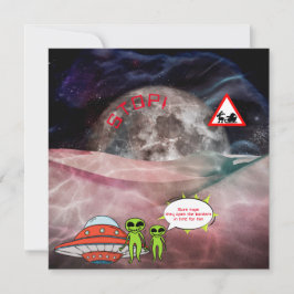 Funny Astronomie Weihnachten Außerirdischen Cartoo