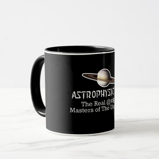Funny Astrophysics Tasse (Vorderseite Links)