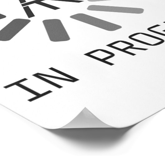 Funny At (appalachian Trail) In Progress Poster (Ecke)