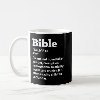 Funny Atheist Anti-Religion Atheismus Bibel Kaffeetasse