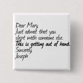 Funny Atheist Design Button (Vorderseite)