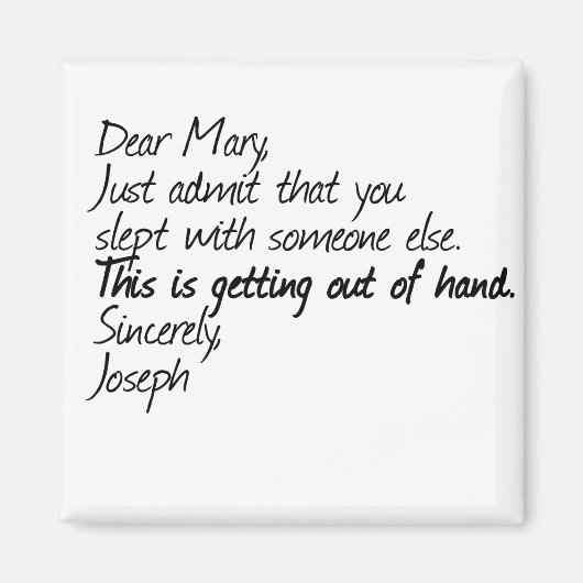 Funny Atheist Design Magnet (Vorne)