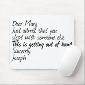 Funny Atheist Design Mousepad (Mit Mouse)