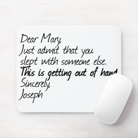 Funny Atheist Design Mousepad (Mit Mouse)