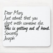Funny Atheist Design Mousepad (Vorne)