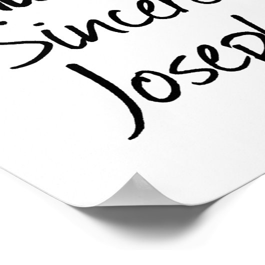 Funny Atheist Design Poster (Ecke)