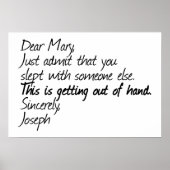 Funny Atheist Design Poster (Vorne)