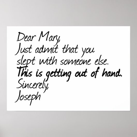 Funny Atheist Design Poster (Vorne)