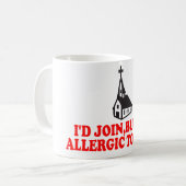 Funny Atheist Kaffeetasse (Vorderseite Links)
