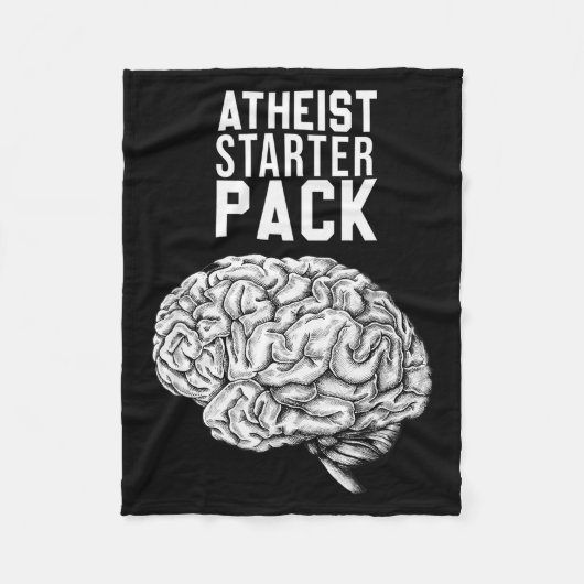 Funny Atheist Starter Pack - Atheist Christian Des Fleecedecke (Vorderseite)