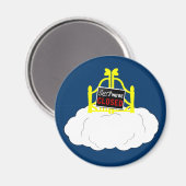Funny Atheisus Magnet (Vorderseite/Rückseite)