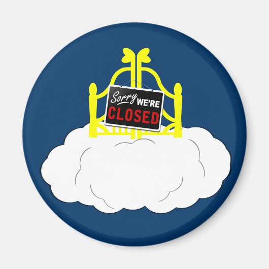 Funny Atheisus Magnet (Vorne)