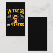 Funny Athlete Gym Workout Dumbell Spaß Visitenkarte (Vorne/Hinten)