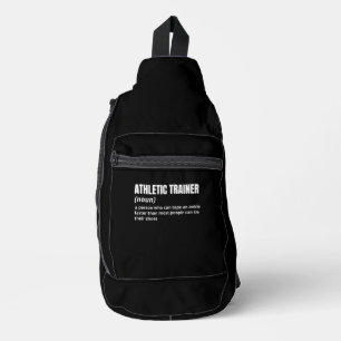 Funny Athletic Trainer Definition Crossbody Bag