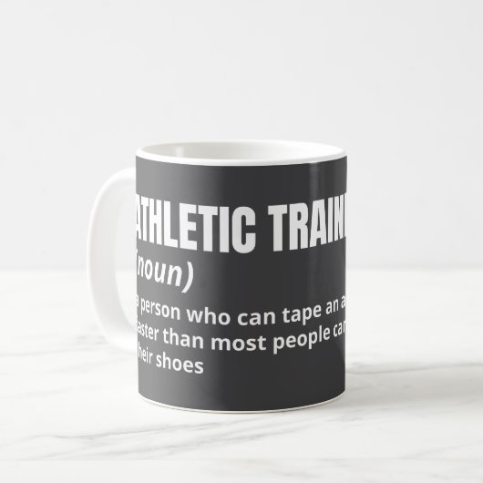 Funny Athletic Trainer Definition Kaffeetasse (Vorderseite Links)