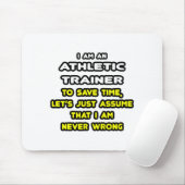 Funny Athletic Trainer T - Shirt Mousepad (Mit Mouse)