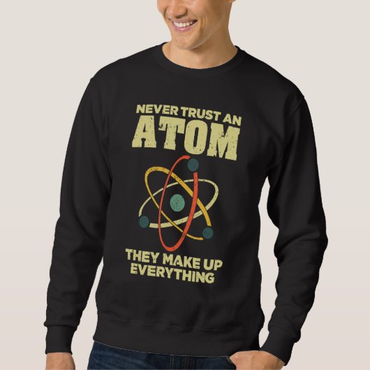 Funny Atom Art Men Stechmull Chemie Sweatshirt (Vorderseite)