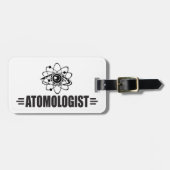 Funny Atom Gepäckanhänger (Vorderseite horizontal)
