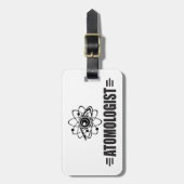 Funny Atom Gepäckanhänger (Vorderseite vertikal)