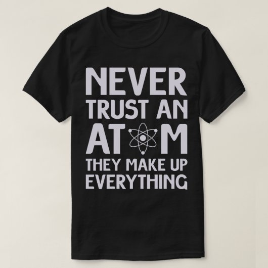 Funny Atom Science T-Shirt (Design vorne)