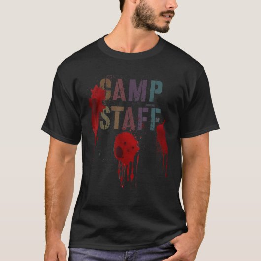 Funny Attack CAMP Team Sommer Campingplatz Hunde T-Shirt (Vorderseite)