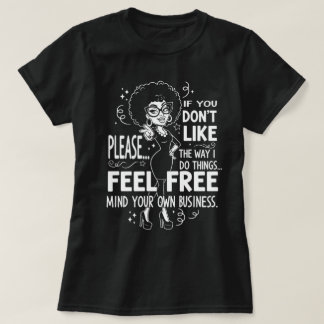 Funny Attitude Cartoon Zitat für sie T-Shirt
