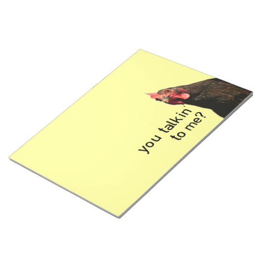 Funny Attitude Chicken Notizblock (angewinkelt)