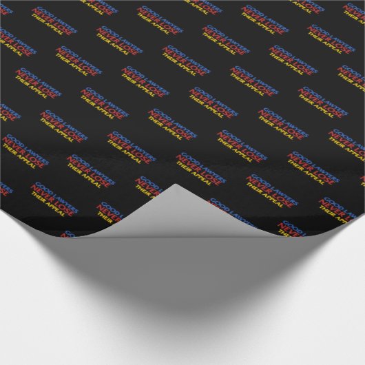 Funny Attorney Gute Anwälte verlieren nie Appell Geschenkpapier (Ecke)