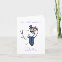 Funny Attorney Lawyers Wedding Save the Date Ankündigung