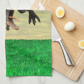 Funny Aucasaurus Dinosaur - Perfekt für Dino Lover Geschirrtuch (Viertel Falte)