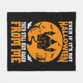 Funny auch wenn es kein Halloween-Fleece-Blanket i Fleecedecke (Vorderseite (Horizontal))