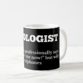 Funny Audiologe Definition Kaffeetasse (VorderseiteRechts)