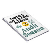 Funny Auditor: Kein Weinen während der Prüfungssai Notizblock (Rechte Seite)