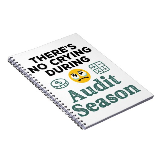 Funny Auditor: Kein Weinen während der Prüfungssai Notizblock (Rechte Seite)