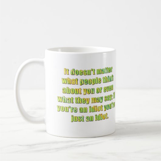 Funny auf beiden Seiten Kaffeetasse (Links)