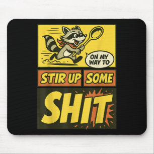 Funny auf meinem Weg, um etwas Müll Panda Chaos au Mousepad