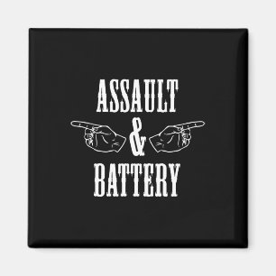 Funny Ault und Battery Bodybuilding Magnet