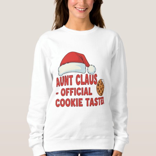 Funny Aunt Claus Christmas Shirt – Official Cookie (Vorderseite)