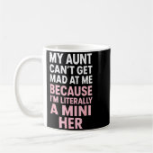 Funny Aunt Niece Mini Her Matching Family Quote  Kaffeetasse (Links)