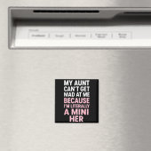 Funny Aunt Niece Mini Her Matching Family Quote Magnet (In Situ (Geschirrspüler))