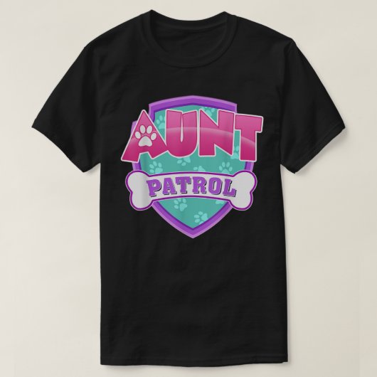 Funny Aunt Patrol - Dog Mom, Dad For Men Women   T-Shirt (Design vorne)