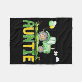 Funny Auntie Birthday Boy Tractor Farm Truck Match Fleecedecke (Vorderseite (Horizontal))