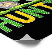 Funny Auntie Birthday Boy Tractor Farm Truck Match Poster (Ecke)