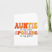 Funny Auntie Is My Name Siling Is My Game Design F Karte (Vorderseite)