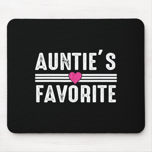 Funny Auntie'ss Favorite Son Daughter I'm Auntie's Mousepad (Vorne)