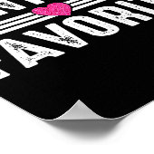 Funny Auntie'ss Favorite Son Daughter I'm Auntie's Poster (Ecke)