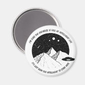Funny Außerirdischen Intelligent Life in Universe  Magnet (Vorderseite/Rückseite)