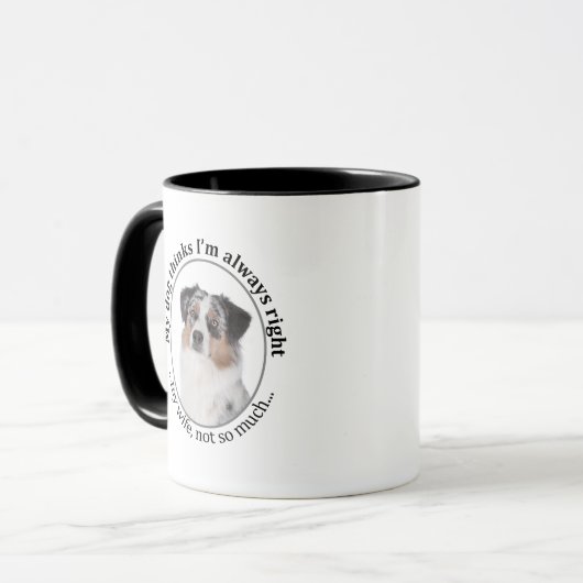Funny Aussie / Ehefrau Tasse (Vorderseite Links)