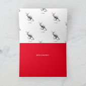 Funny Aussie Rudolf Xmas Card Karte (Innenseite)