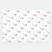 Funny Aussie Shark Xmas Card  Geschenkpapier Set (Vorderseite 2)